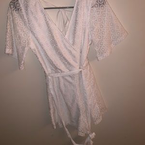 white lace romper